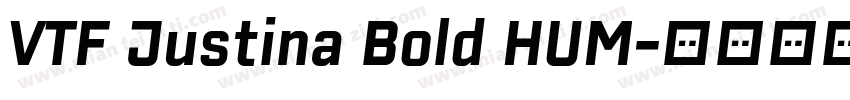 VTF Justina Bold HUM字体转换